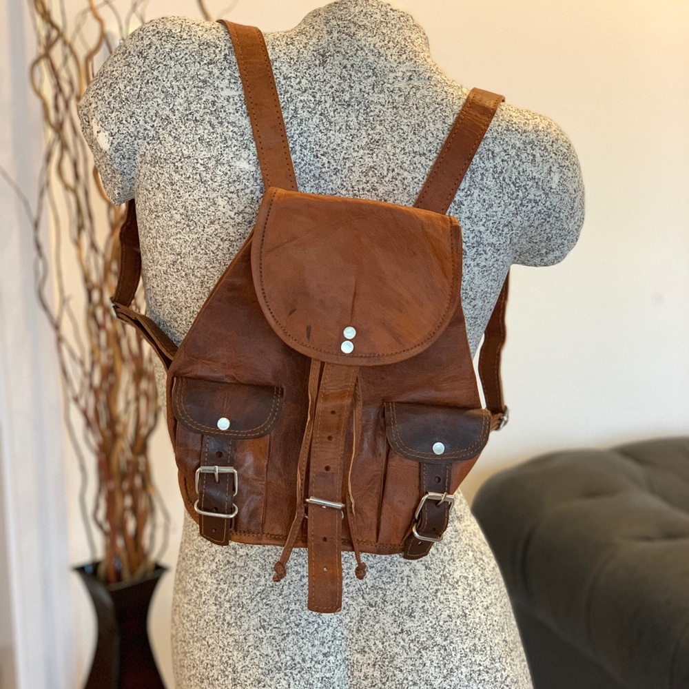 Mini Leather Backpack